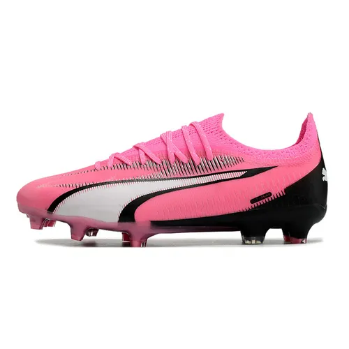 Chuteira Campo Puma Ultra Ultimate FG Rosa e Preto - Phenomenal Pack
