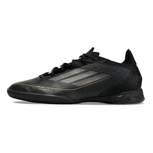 Chuteira Futsal Adidas F50 IC Preto e Dourado 