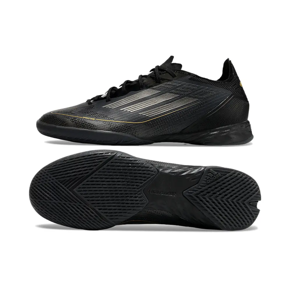 Chuteira Futsal Adidas F50 IC | Preto e Dourado