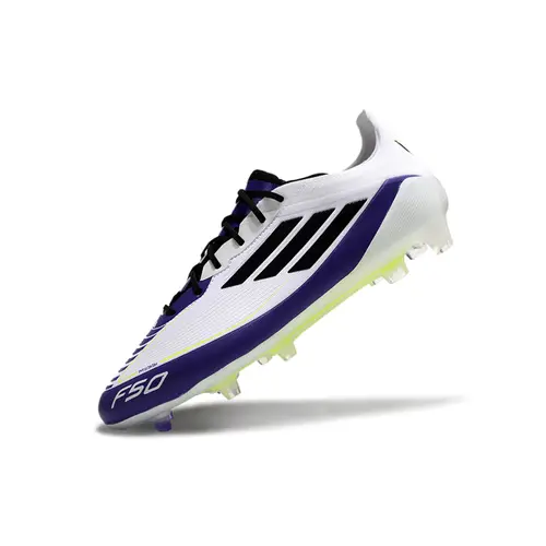 Chuteira Campo Adidas F50 FG Messi Branca, Roxa e Verde - Triunfo Estelar