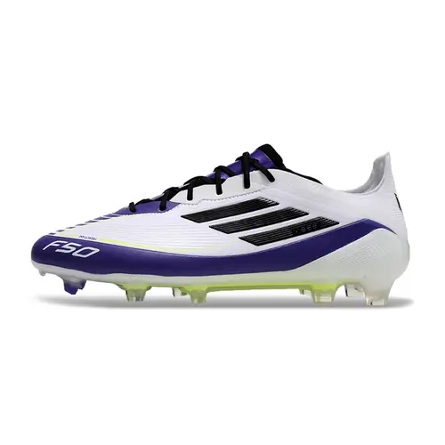 Chuteira Campo Adidas F50 FG Messi Branca, Roxa e Verde - Triunfo Estelar