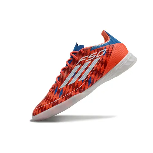 Chuteira Futsal Adidas F50 IC Vermelha e Azul