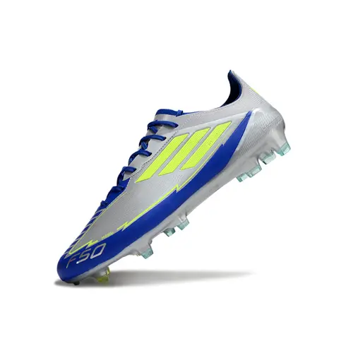 Chuteira Campo Adidas F50 FG Prata, Azul e Verde - La Vida Rápida