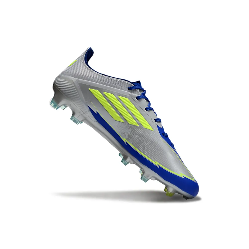 Chuteira Campo Adidas F50 Alumínio Verde e Rosa