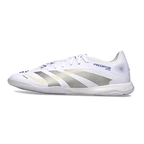 Chuteira Futsal Adidas Predator 24 Elite IC Branca e Azul 