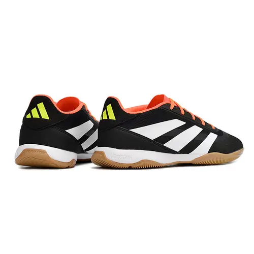 Chuteira Futsal Adidas Predator 24 Elite IC Preta, Laranja e Branca 