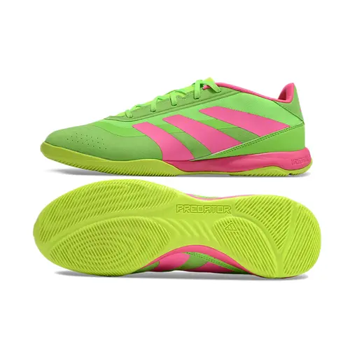 Chuteira Futsal Adidas Predator 24 Elite IC Verde e Rosa