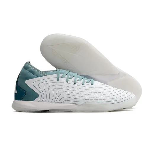Chuteira Futsal Adidas Predator Accuracy.1 IC Branca e Azul 