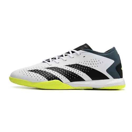 Chuteira Futsal Adidas Predator Accuracy.1 IC Low Branca e Verde 