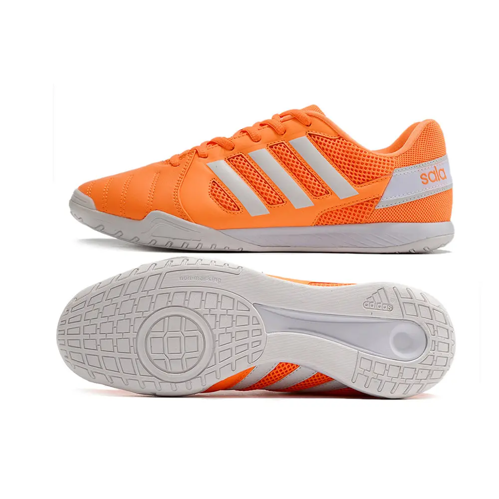Chuteira Futsal Adidas Top Sala | Laranja e Branca