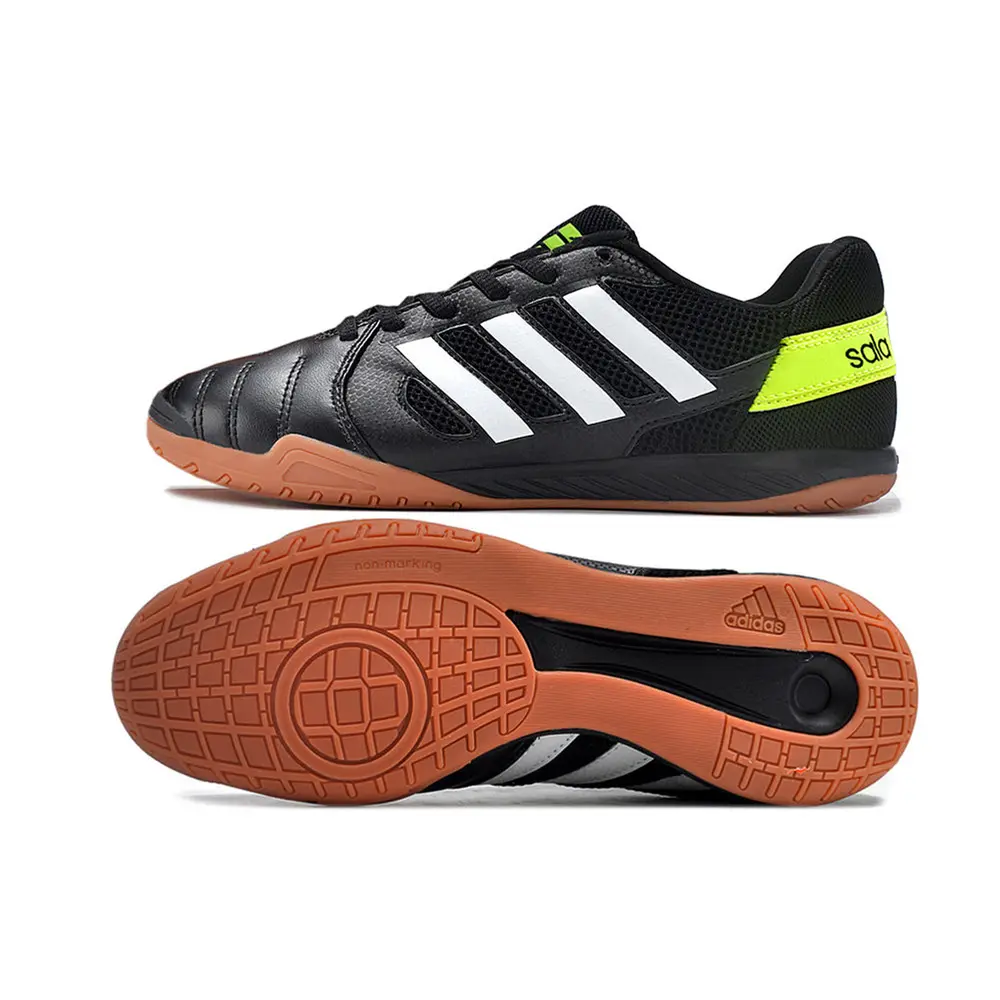 Chuteira Futsal Adidas Top Sala IC Preta e Branca