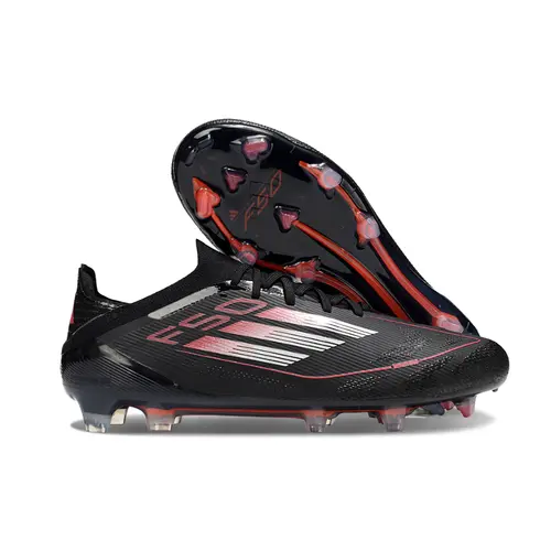 Chuteira Campo Adidas F50 FG Preto e Vermelho 