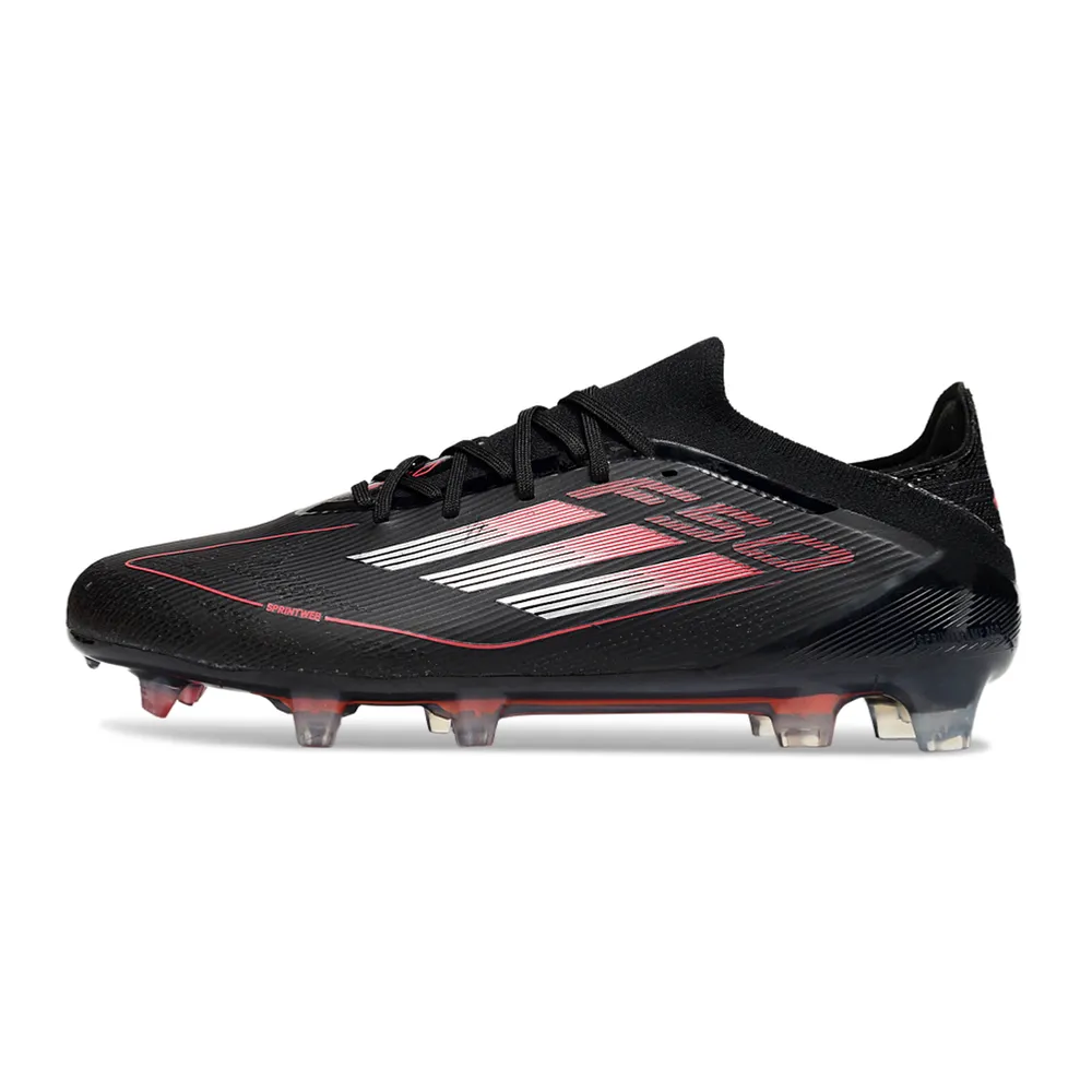 Adidas F50 FG | Chuteira Campo Preto e Vermelho
