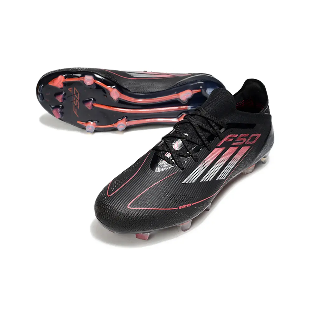 Adidas F50 FG | Chuteira Campo Preto e Vermelho