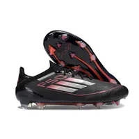 Adidas F50 FG | Chuteira Campo Preto e Vermelho - imagem 2