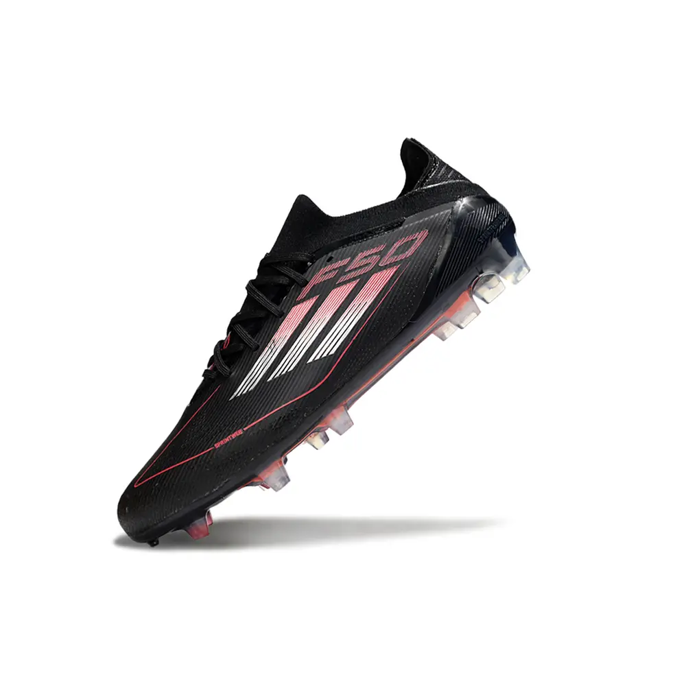 Adidas F50 FG | Chuteira Campo Preto e Vermelho