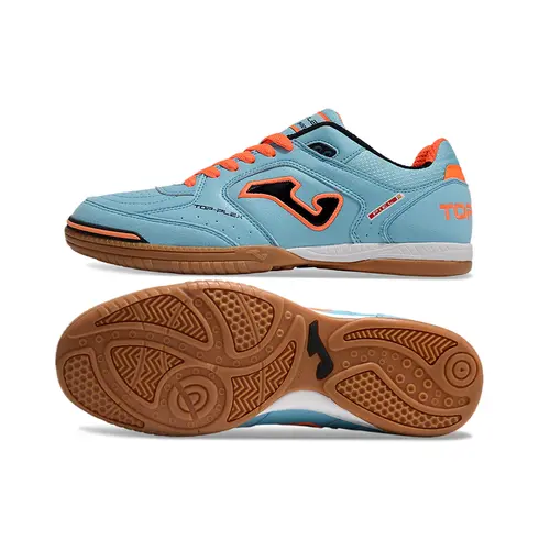 Chuteira Futsal Joma Top Flex Rebound IC Azul e Laranja