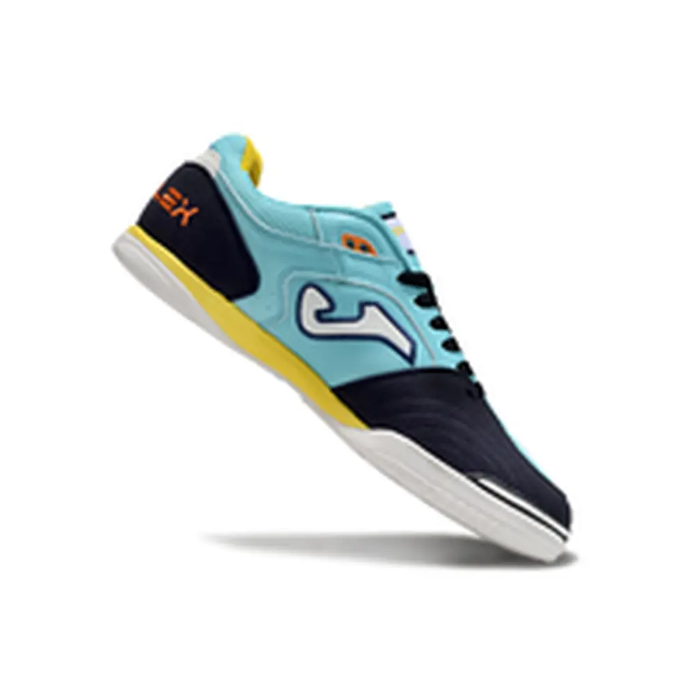 Chuteira Futsal Joma Top Flex Rebound IC Azul Preto Branco