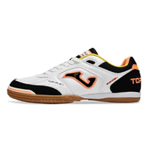 Chuteira Futsal Joma Top Flex Rebound IC Branca e Preta