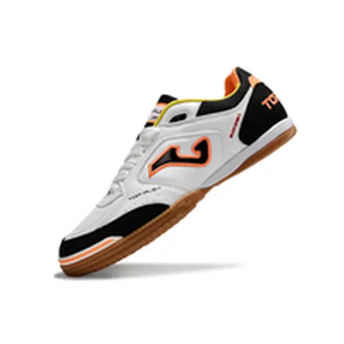 Chuteira Futsal Joma Top Flex Rebound IC Branca e Preta