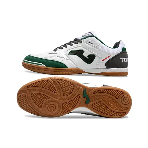 Chuteira Futsal Joma Top Flex Rebound IC Branca, Cinza e Verde