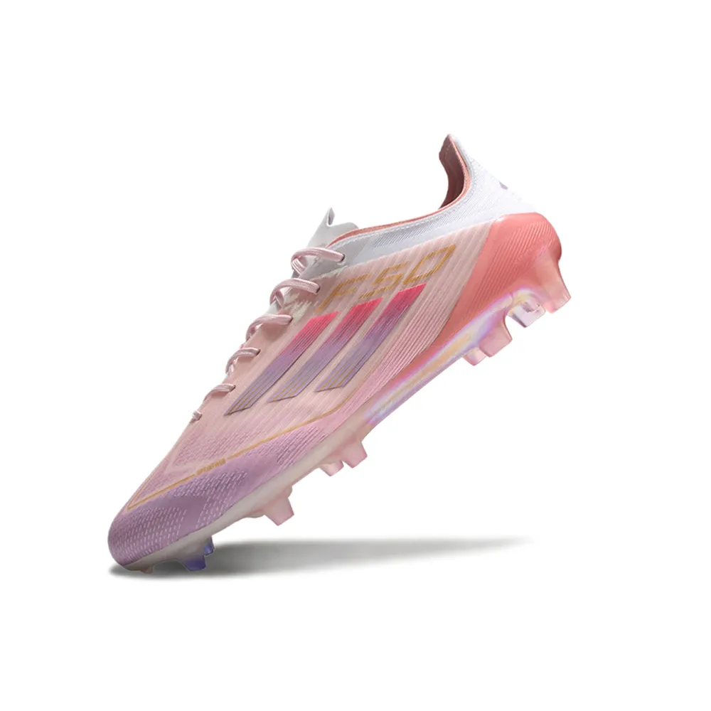 Chuteira Campo Adidas F50 Alumínio Vermelha e Azul