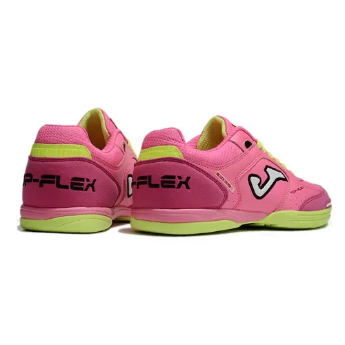 Chuteira Futsal Joma Top Flex Rebound IC Rosa e Verde