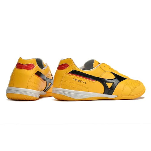 Chuteira Futsal Mizuno Morelia Sala IC Amarela e Preta
