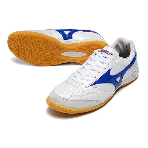 Chuteira Futsal Mizuno Morelia Sala IC Branca e Azul