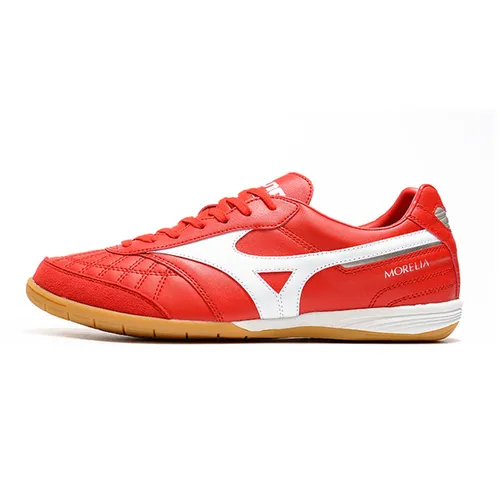 Chuteira Futsal Mizuno Morelia Sala IC Vermelha e Branca