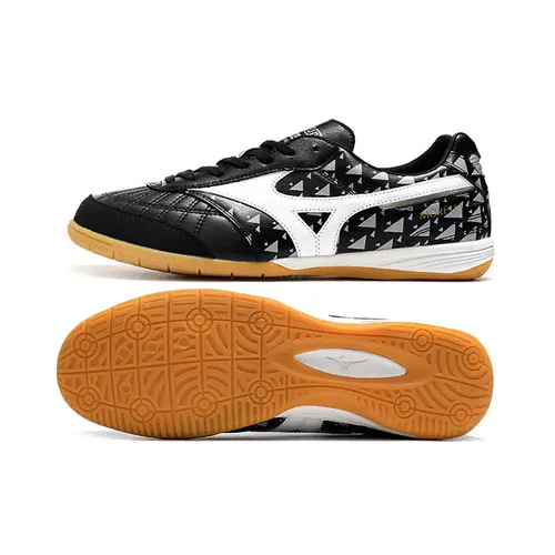 Chuteira Futsal Mizuno Morelia Sala IC Preta e Branca