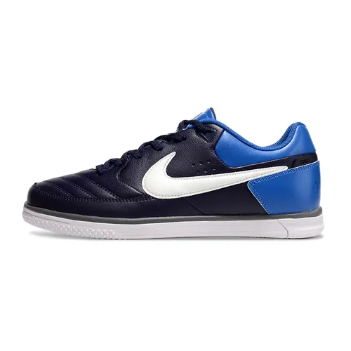 Chuteira Futsal Nike 5 Street Gato IC Azul e Branco