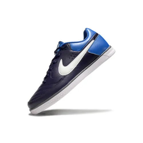 Chuteira Futsal Nike 5 Street Gato IC Azul e Branco