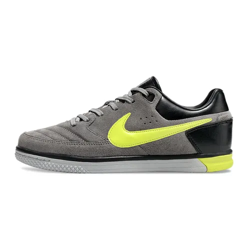 Chuteira Futsal Nike 5 Street Gato IC Cinza e Verde