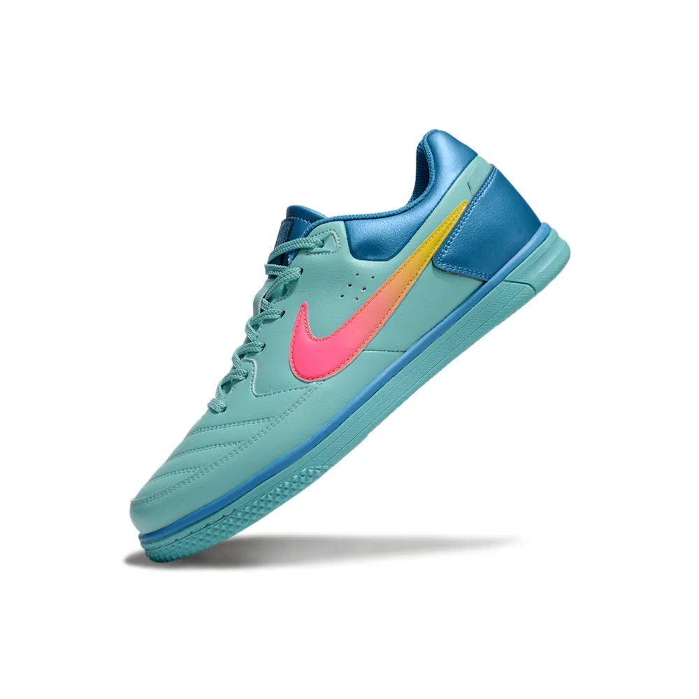 Chuteira Futsal Nike | Street Gato Verde e Azul
