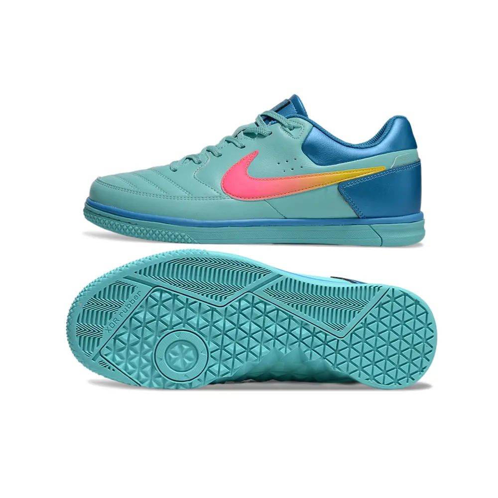 Chuteira Futsal Nike | StreetGato Verde e Azul