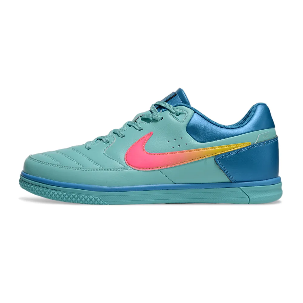 Chuteira Futsal Nike | Street Gato Verde e Azul