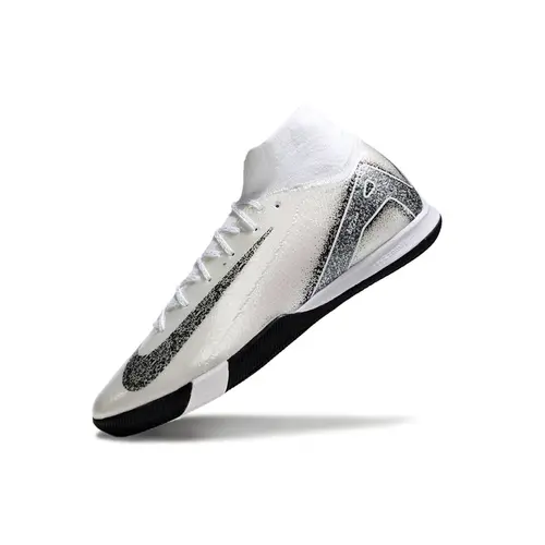 Chuteira Futsal Nike Air Zoom Mercurial Superfly 10 Elite IC Branca e Preta