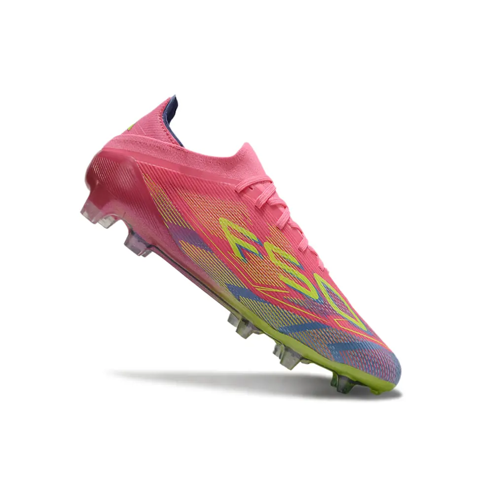 Chuteira Campo Adidas F50+ | Azul e Rosa FG