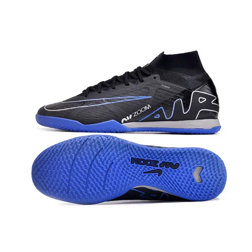 Chuteira Futsal Nike Air Zoom Mercurial Superfly 9 Elite IC Preta e Azul - Shadow Pack