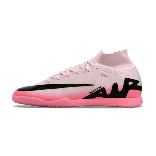 Chuteira Futsal Nike Air Zoom Mercurial Superfly 9 Elite IC Rosa e Preto - Mad Brilliance Pack