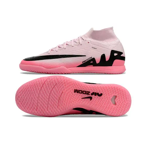 Chuteira Futsal Nike Air Zoom Mercurial Superfly 9 Elite IC Rosa e Preto - Mad Brilliance Pack