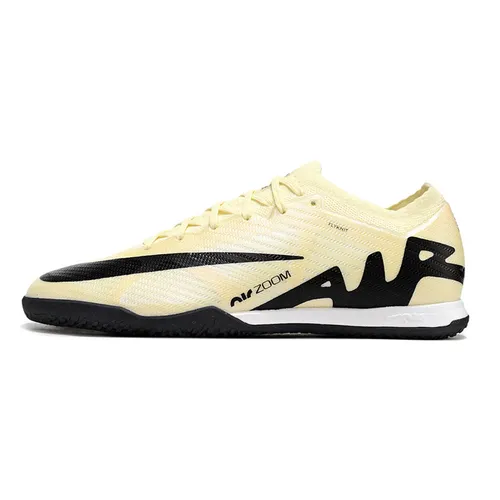 Chuteira Futsal Nike Air Zoom Mercurial Vapor 15 Elite IC Bege e Preto 