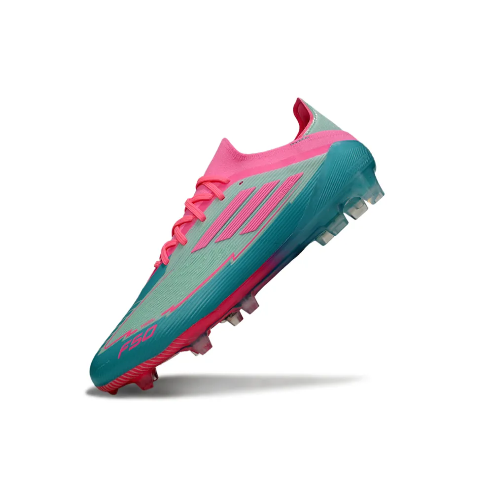 Chuteira Campo Adidas F50 FG Verde e Rosa | Performance e Estilo