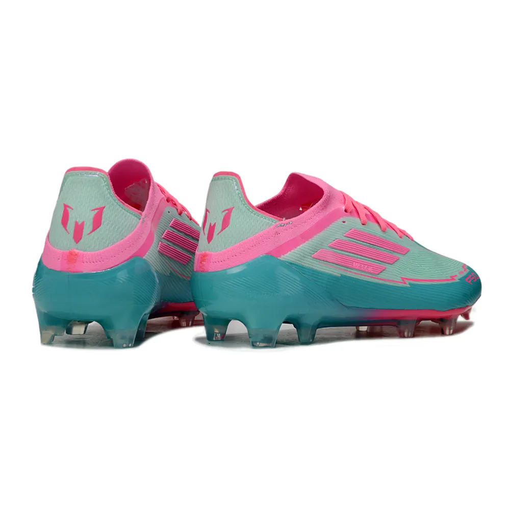 Chuteira Campo Adidas F50 FG Verde e Rosa | Performance e Estilo
