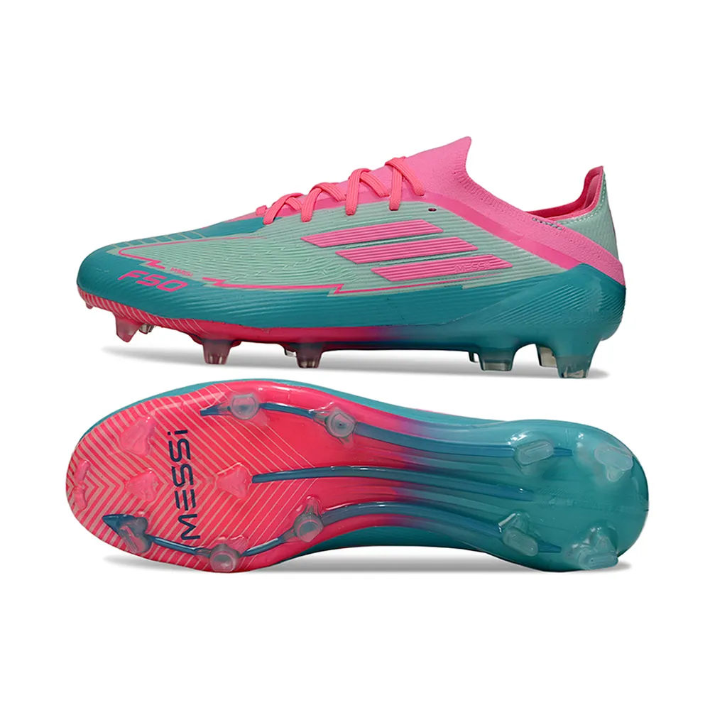 Chuteira Campo Adidas F50 FG Verde e Rosa | Performance e Estilo