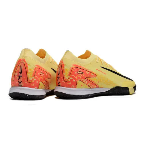 Chuteira Futsal Nike Air Zoom Mercurial Vapor 16 Elite IC Amarelo e Laranja 