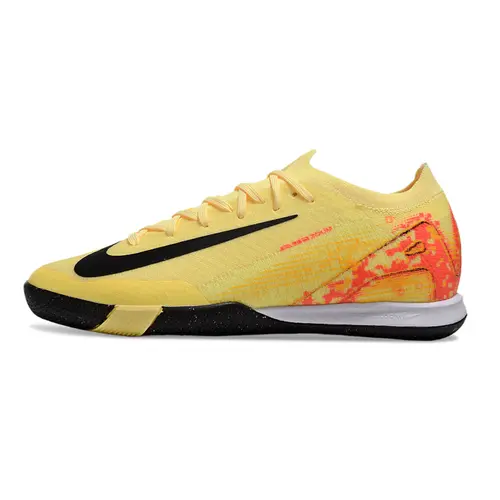 Chuteira Futsal Nike Air Zoom Mercurial Vapor 16 Elite IC Amarelo e Laranja 