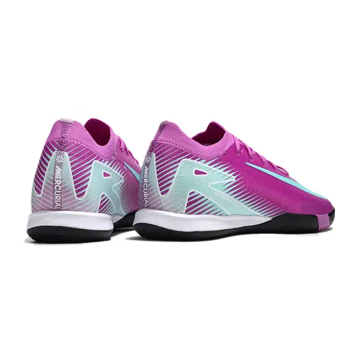 Chuteira Futsal Nike Air Zoom Mercurial Vapor 16 Elite IC Rosa e Verde