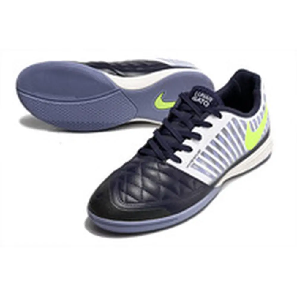 Chuteira Nike Lunar Gato II Futsal Azul e Verde | Controle